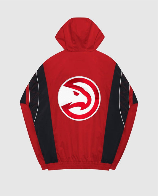 Starter - Men's Atlanta Hawks Home Team Half-zip Jacket
