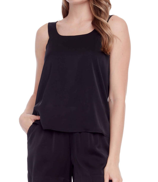 I Love Tyler Madison - Rosalie Solid Satin Tank Top