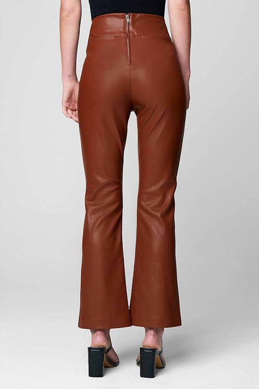 Blanknyc - Vegan Leather Wide Yoke Kick Flare Pant