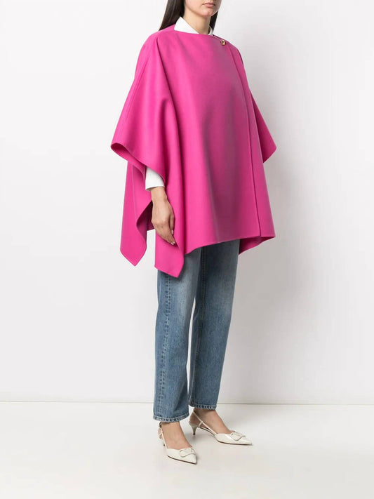 Valentino - Draped Button Cape