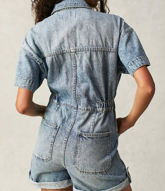 Free People - Marci Cuffed Shortalls