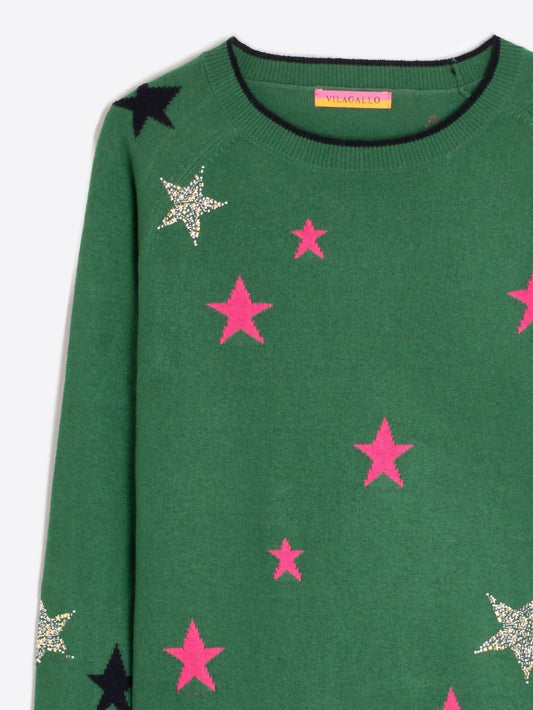 INTARSIA STARS SWEATER