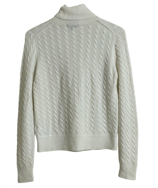 J.Crew - Women's Supersoft Ruffle Front Turtleneck Wool Blend Sweater