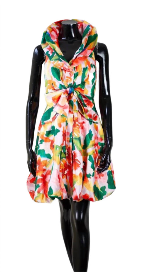 Samuel Dong - Women's Print Bubble Dress