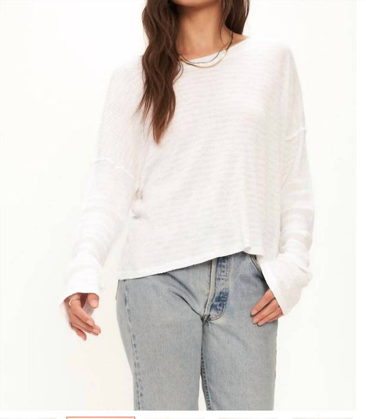 Project Social T - NELLY LOW BACK STRIPED RIB LONGSLEEVE