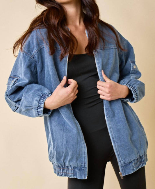 Blue Blush - Oversized Jacket