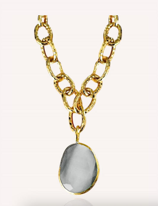 Debbie Katz - Women's Aria Cat Eye Stone Necklace
