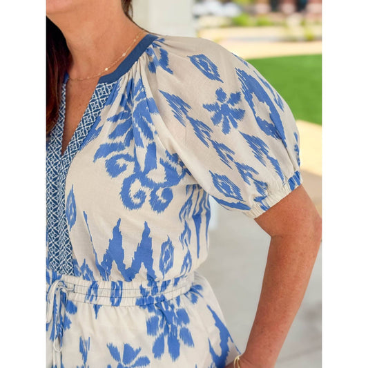 Pinch - Camilla Contrast Floral Print Midi Dress