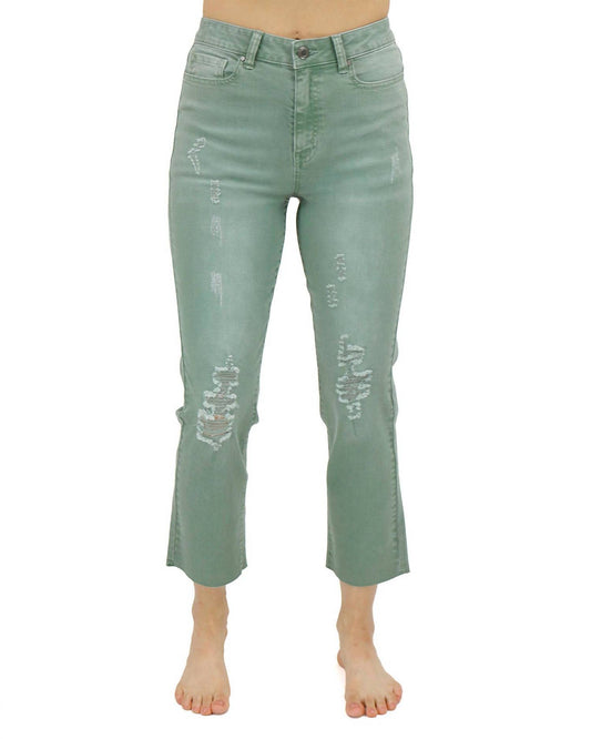 Grace And Lace - Mel's Favorite Straight Leg Cropped Denim Jeans