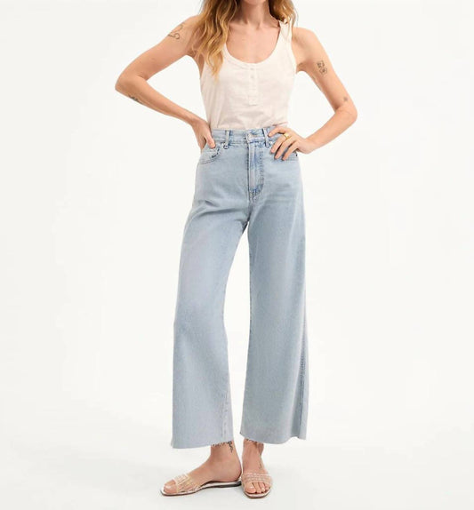 Veronica Beard - Taylor Cropped High Rise Wide Leg Jean