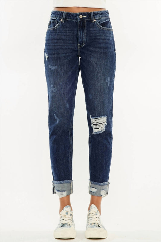 Kancan - High Rise Boyfriend Jean