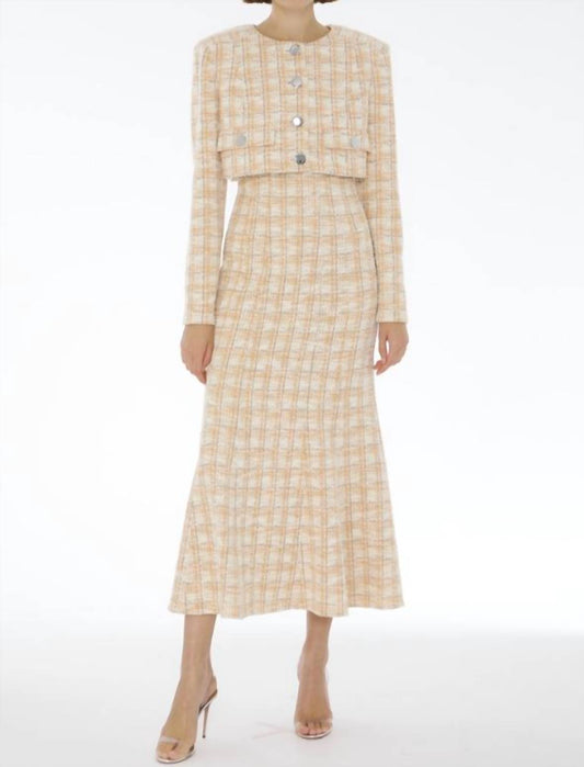 Toccin - Lainey Cropped Tweed Jacket