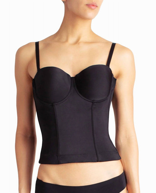 Nicole Miller - Microfiber Low Back Boned Bustier