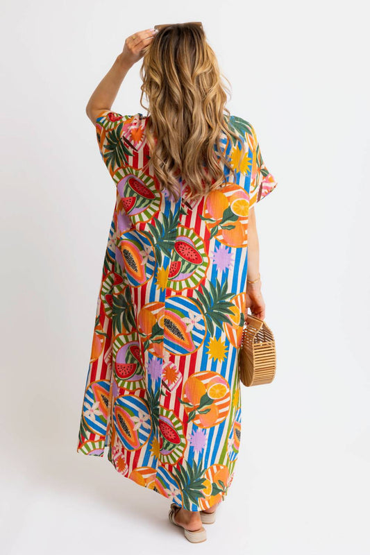 Karlie - Island Fruit Maxi Dress