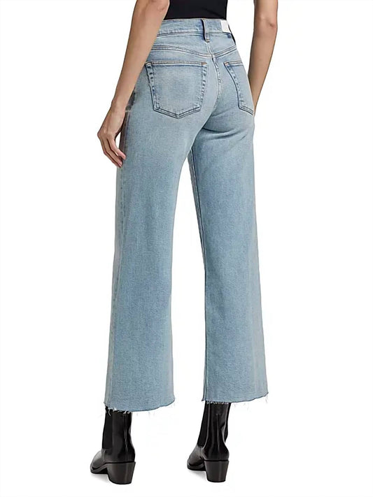 Re/Done - Mid-rise Stretch Wide-leg Crop Jeans