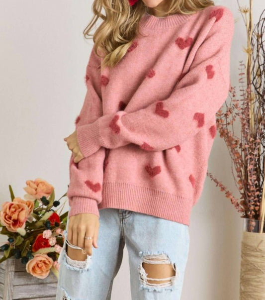 Adora - LOVELY HEART SWEATER
