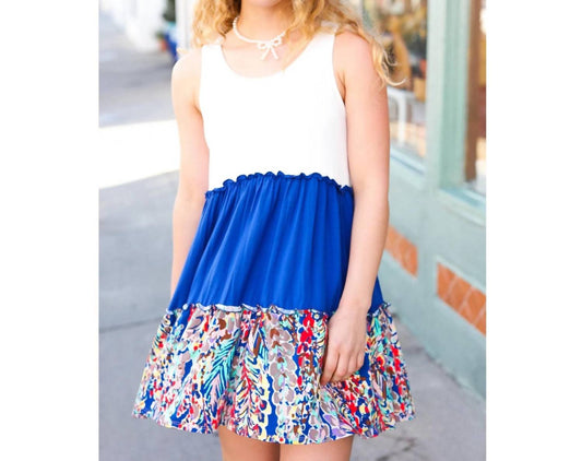 Beeson River - Color Block Sleeveless Mini Dress