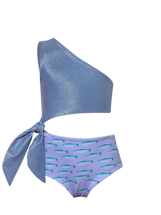Pepita & Me - Girls Shimmer Knotted Trikini
