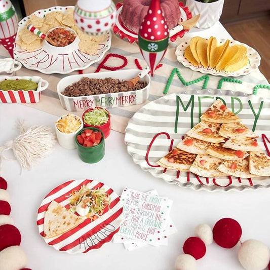 Mudpie - Merry Cracker and Dip Bowl Set