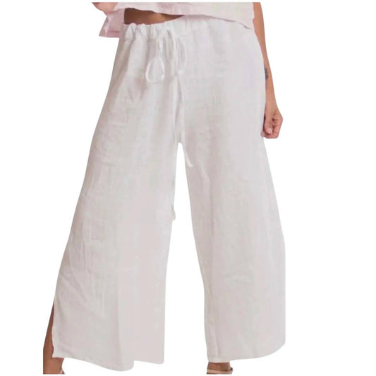 Gigi Moda - Flo Linen Capri Pants