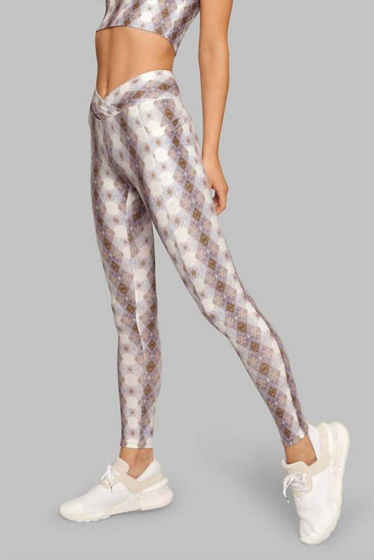 ARGYLE CROSSOVER POCKET LEGGING