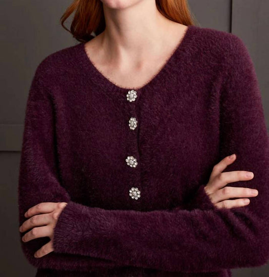 Tribal - Sweater Cardigan with Sparkle Buttons Cardigan