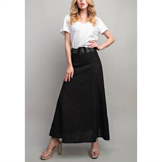 Bns - Linen Maxi Skirt