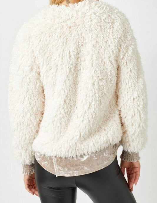 Mystree - Faux Fur Open Jacket