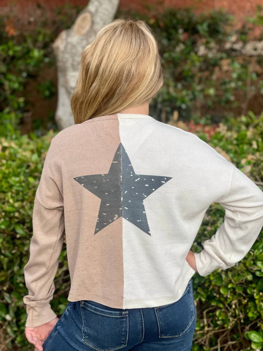 Vintage Havana - Tweens Star Henley Top