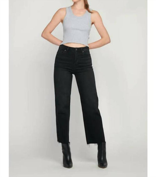 Hidden - Cropped Stretch High Waist Jean