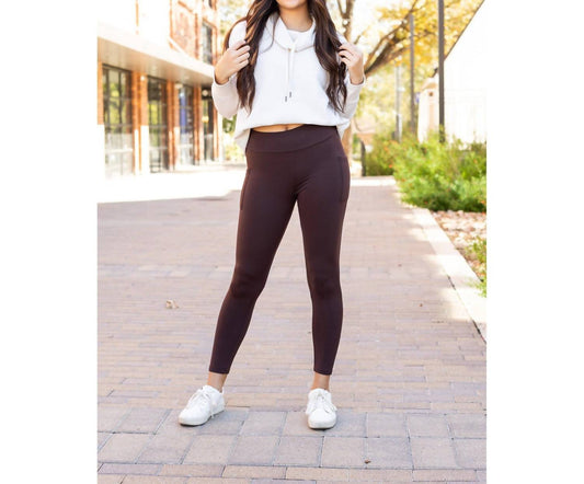 Julia Rose - The Belle Fleece Full Length Leggings With Pockets