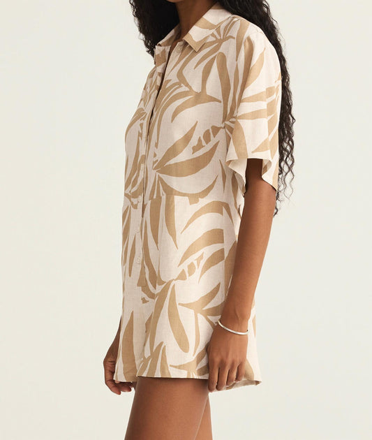 Z Supply - Marcel Palm-print Romper