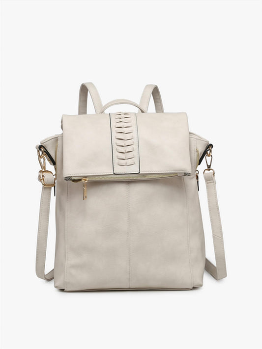 Jen & Co. - Women's Vivian Vegan Distressed Backpack