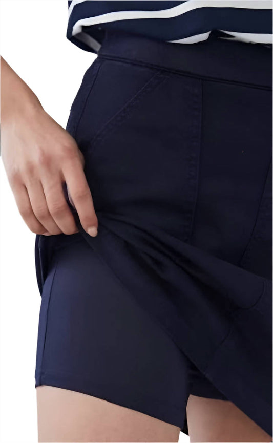 Fdj - Pull On Cotton Blend Mini Skort