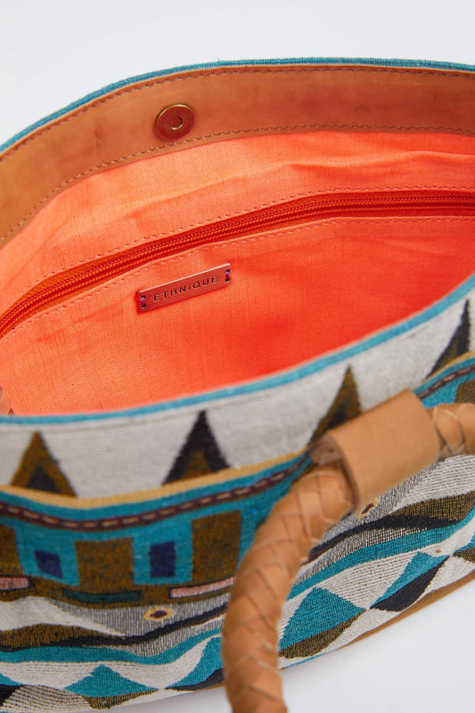 TULUM MINI HANDLOOM LEATHER TOTE