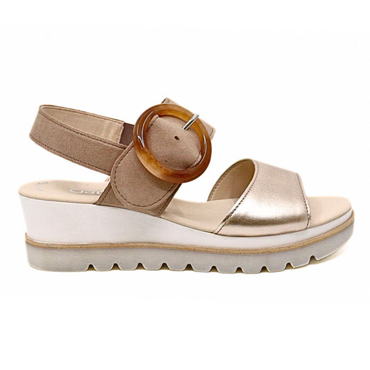 Gabor - Women's Sandal Wedge Champagne
