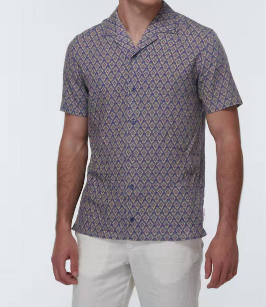 Orlebar Brown - Hibbert Sunny Deco Linen Shirt