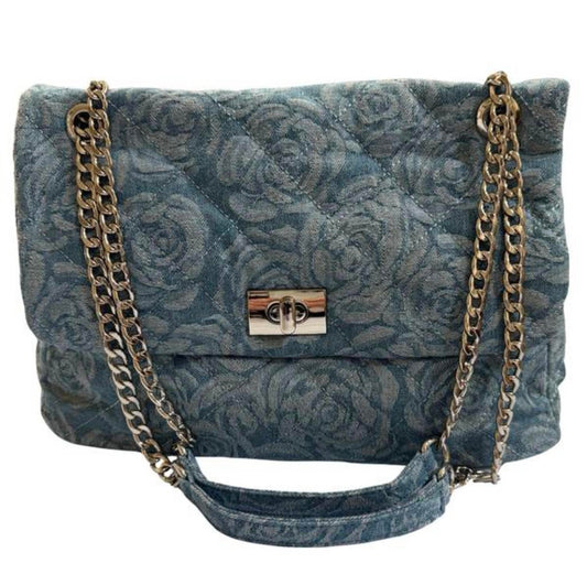 Auren - Women's Blossom Denim Shoulder Bag