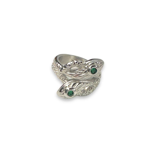 Jagged Halo Jewelry - Women's Twin Snake Ring