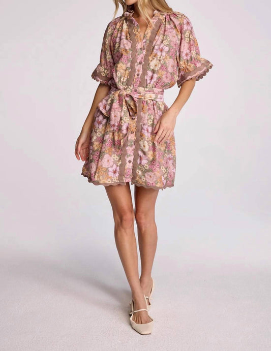 Sundays - Dusk Floral Evelyn Mini Dress