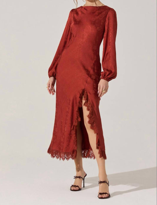 Astr - Ilaria Jacquard Midi Dress