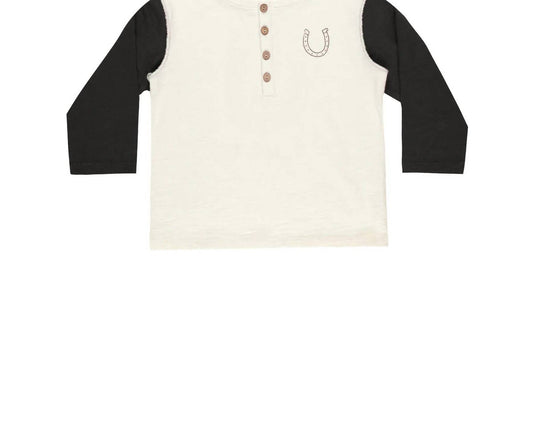 Rylee + Cru - Boy's Henley Long Sleeve Tee