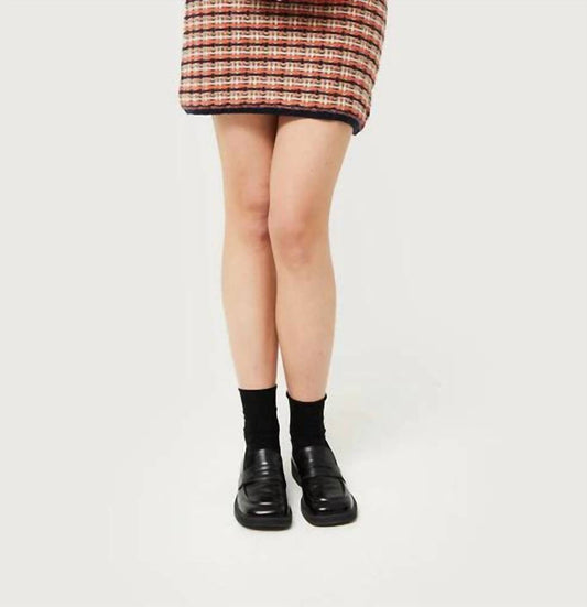 Compania Fantastica - Knit Plaid Skirt