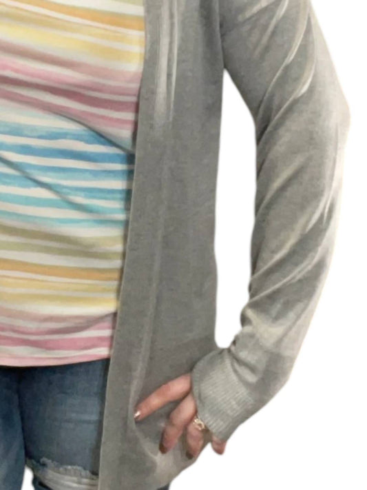 Eesome - Ribbed Open Front Cardigan