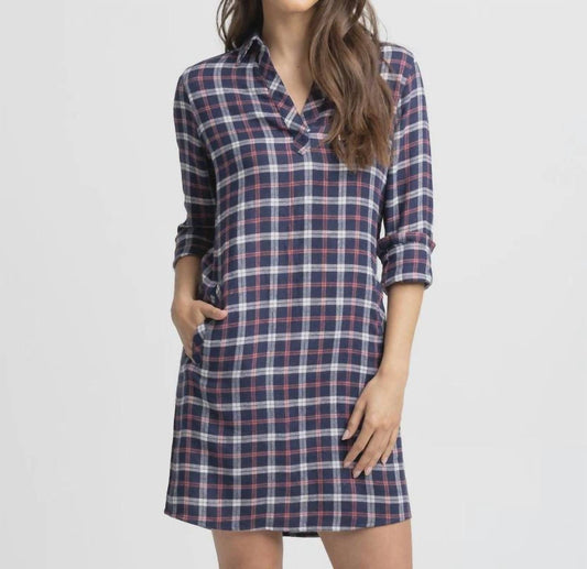 Southern Tide - Kamryn Chilly Morning Plaid Dress