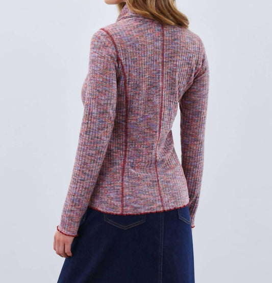 Fdj - Long Sleeve Cowl-neck Top