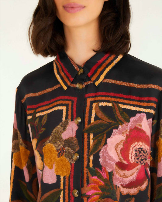 Farm Rio - Chenille Flowers Shirt