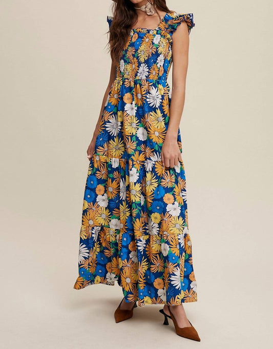 Listicle - Flower Print Maxi Dress