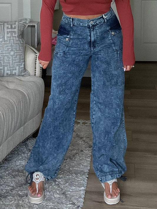 Blakeley - Charlie Cinch Hem Wide Leg Jeans