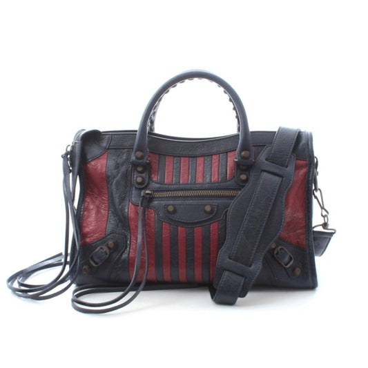Balenciaga - Women's Classic City Marine Stripe Small Satchel Bag